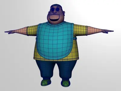 3D Stylized Character Model Low-poly 3D model