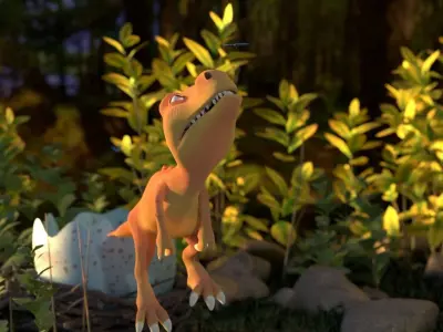 T-rex Low-poly 3D model