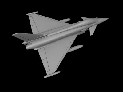 EUROFIGHTER TYPHOON SCALE 1-72 3D PRINT READY STL FILES 3D print model
