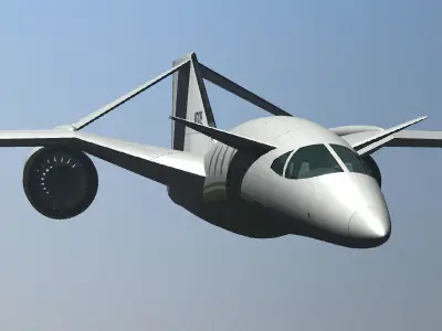 QSST Supersonic Business Jet 3D model