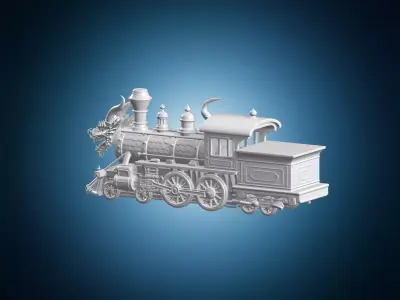 Fantasy Dragon Locomotive 3D Print Model 3D print model