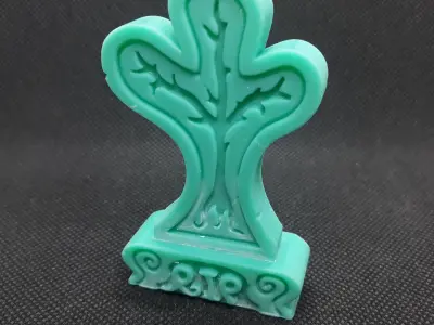 fantasy gravestone tree 3d print Free 3D print model