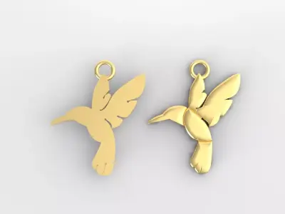 Freedom bird pendant free model jewelry design Free 3D print model