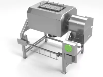 Octagonal Blender 1500 Ltr  cGMP Pharma Manufacturing Blueprint 3D model