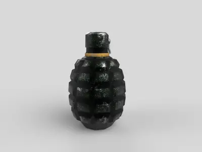 Grenade Low-poly 3D model 8
