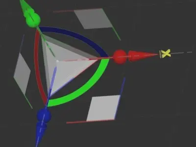 move rotate scale gizmo axial planar uniform X Y Z braz Free 3D model