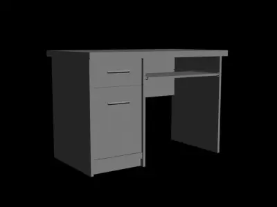 Desk Model with drawers 3D model
