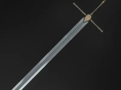 Sword 06 Low-poly 3D model