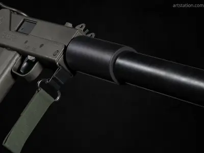 Ingram MAC-10 Low-poly 3D model purchase