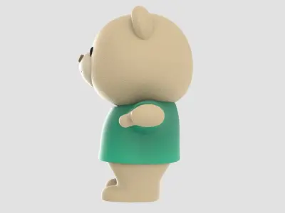 Bear 01 - 3D Character Ready Animation-Game Low-poly 3D model