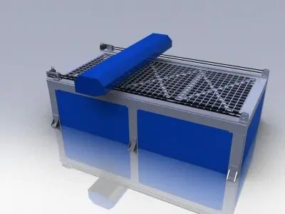 Laser machine Free 3D model