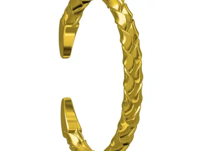 Antique Knot Style Wist Bangle Bracelet 3D print model