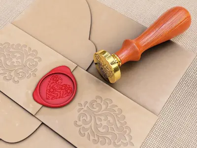 wax stamp Low-poly 3D model