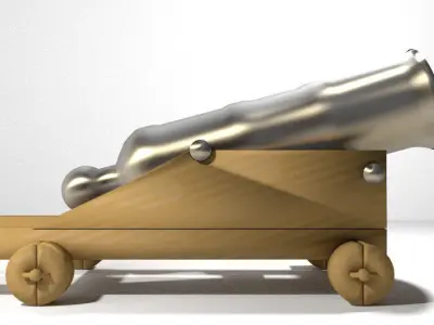 Cannon - Fort Siege 3D model