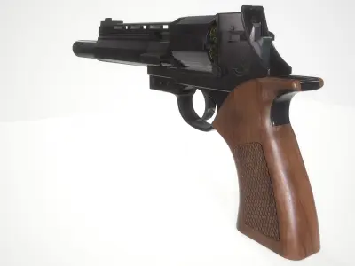 Italian Auto-Revolver Low-poly 3D model