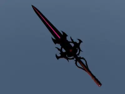 Claymore sword Low-poly 3D model buy
