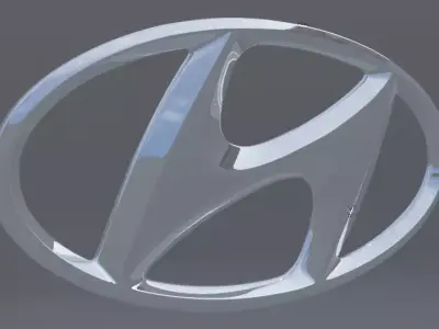 Hyundai Logo 3D model