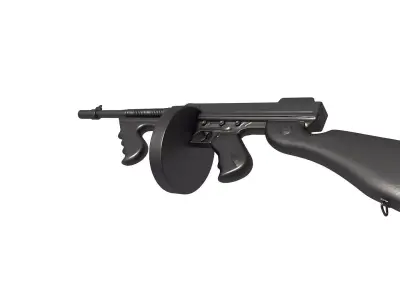 Thompson submachine gun 3D print model