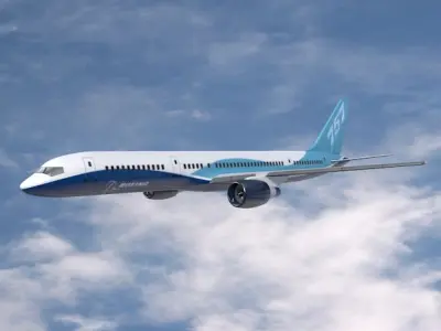 Boeing 757-200 commercial aircraft 3D model
