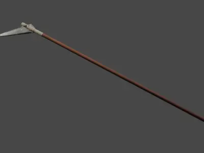 Giao thoi ky Dong Son spear Low-poly 3D model