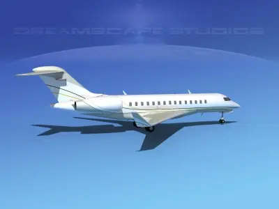 Bombardier Global 5000 V04 3D model