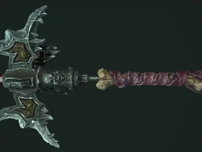 Undead mace Low-poly 3D model