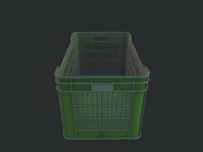 Plastic Basket 02 Low-poly 3D model