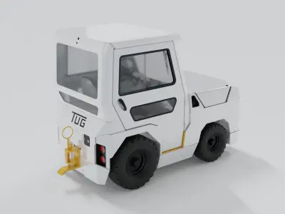 Airport TUG Endurance Tractor 3D model
