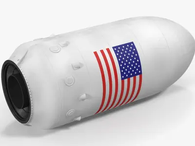 Falcon 9 Payload 3D model