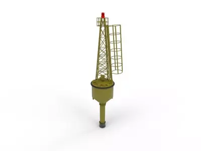 navigation buoy Low-poly 3D model