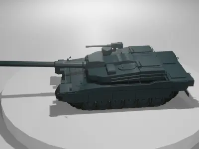 K2 Black Panther  Military Tank  Low Poly 3d model  Battle tank  Low-poly 3D model