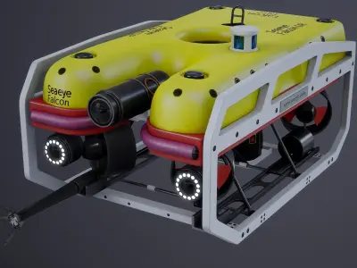 ROV Underwater Robot - Sea Eye Drone Submarine 3D model