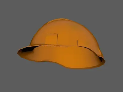 Safety Helmet Low Poly Low-poly 3D model purchase