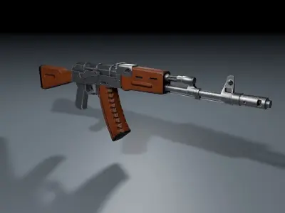 AK47 3d model rifle - rifle 3D model