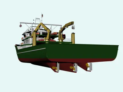 Fishing Vessel 3D model