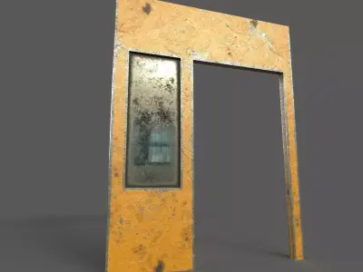 Old Gate Low-poly 3D model
