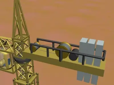 Crane  Tower crane 3D model