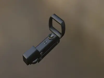 Red Dot Sight Low-poly 3D model 2