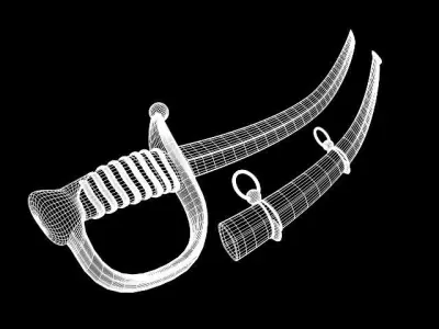 saber sword 3D model