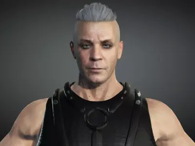 Till Lindemann Low-poly 3D model