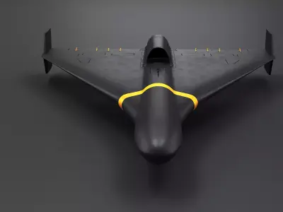 Shahed 238 Jet-Powered Kamikaze Drone Low-poly 3D model