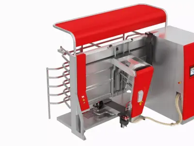 Milking Automatic Robot Low-poly 3D model