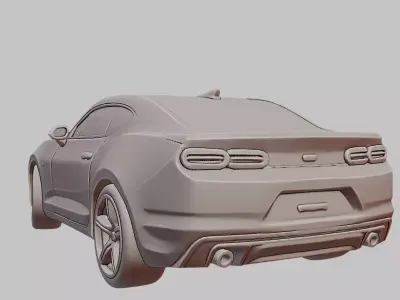 Chevrolet Camaro Amarelo 3D Printable  3D print model