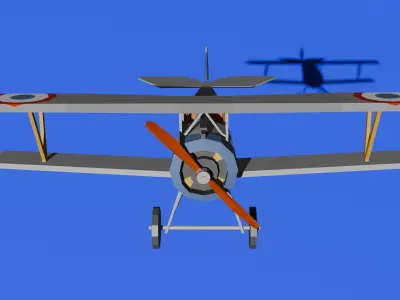 Nieuport 17 C1 Low Poly Low-poly 3D model
