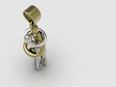 Pendant hug 3D print model