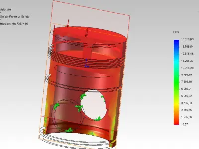 Piston cylinder 3D model