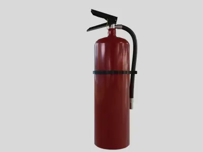 Fire extinguisher - Safety and Emergency Equipment Low-poly 3D model