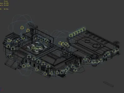 Spacecraft - Ground Platform 02 3D model