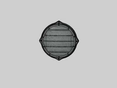 medieval shield 3D model order