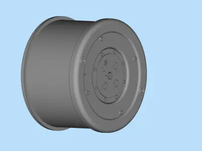 Rims Het M1070 M1000 printable 3d model military truck oshkosh  3D print model